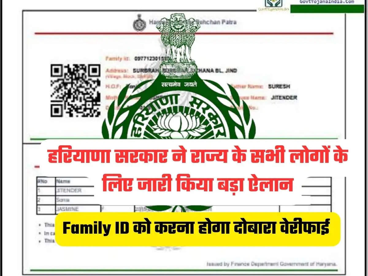 Haryana Family ID